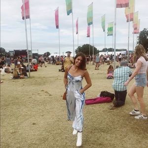 Chaser blue jumpsuit/romper